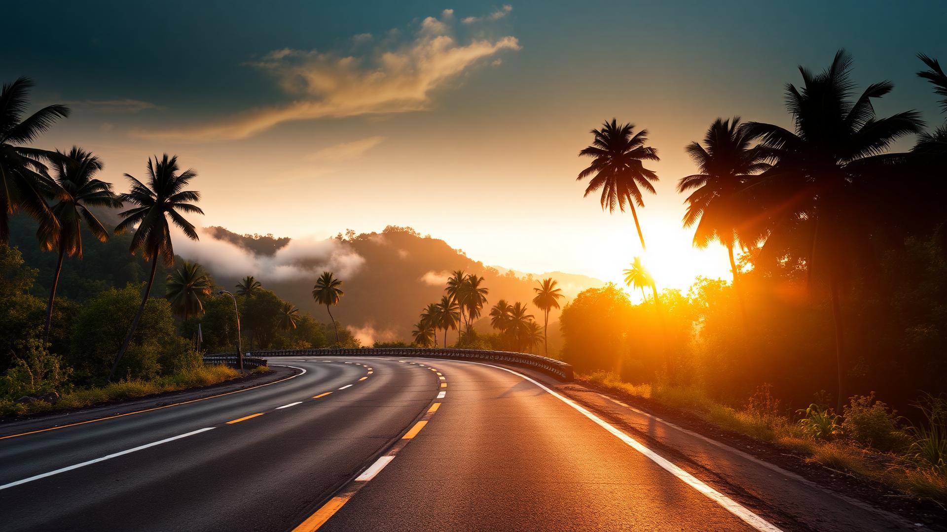 Scenic South Indian road